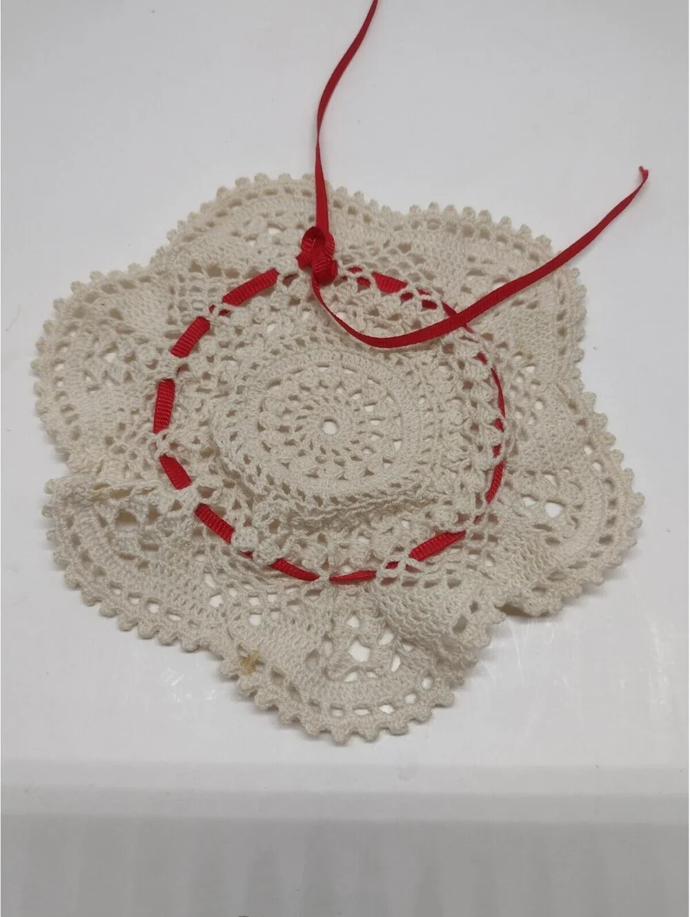 Vintage Handmade Crochet Lot Potholders Doll Clothes Doily Granny Cottagecore